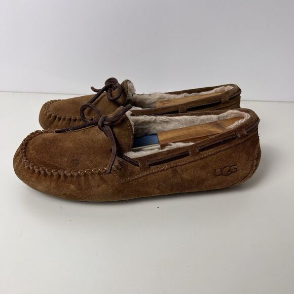 UGG US Women Dakota Moccasin Chestnut Slipper -READ Description - Picture 3 of 10